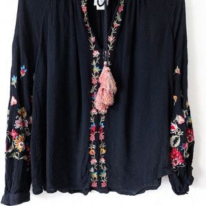 Maeve - Anthropologie Embroidered Blouse